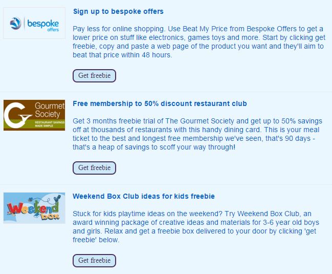 coregistration signup offers